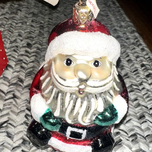 Vintage Hand Blown Glass Santa Clause Christmas Ornament Dillard's 727T4410 - Picture 2 of 7